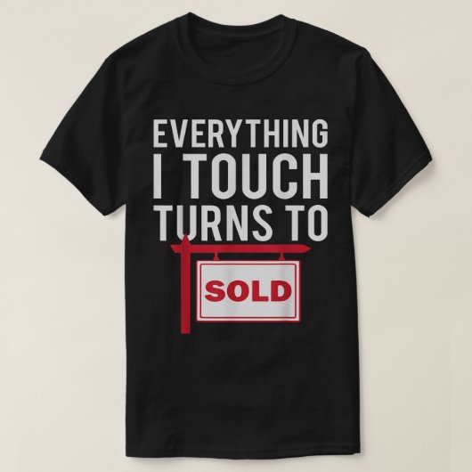 Real Anwesen AgentAlles, worauf ich Touch habe, T-Shirt (Design vorne)