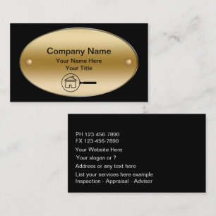Real Anwesen Appraiser Business Cards Visitenkarte