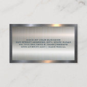 Real Anwesen | Art der Architektur | Metallic Visitenkarte (Rückseite)