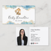 real Anwesen beruflich Beach House Foto Bus Visitenkarte (Vorne/Hinten)