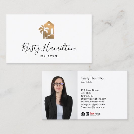 real Anwesen beruflich Beach House Foto Visitenkarte (Vorne/Hinten)