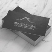 Real Anwesen Beruflich Dark Gray Realtor Visitenkarte