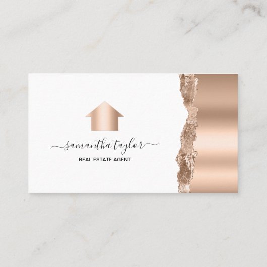 Real Anwesen Beruflich Einfügen oder Hinzufügen vo Visitenkarte (Rückseite)