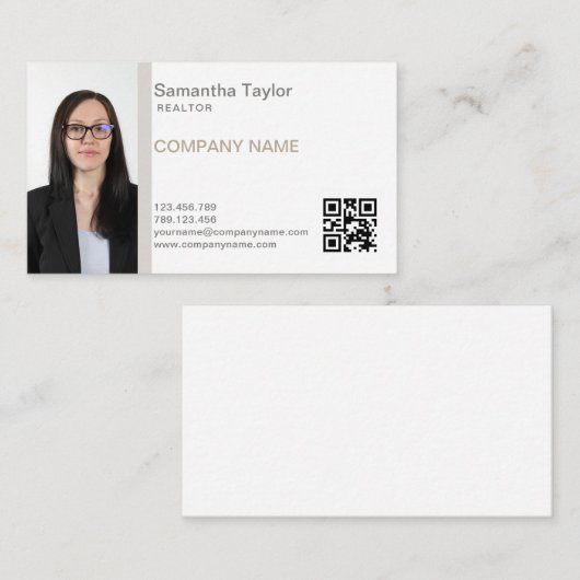 Real Anwesen Beruflich Einfügen oder Hinzufügen vo Visitenkarte (Vorne/Hinten)