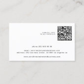 Real Anwesen beruflich Foto QR-Schlüssellogo Visitenkarte (Rückseite)