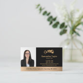 Real Anwesen Beruflich Foto und Logo hinzufügen Bu Visitenkarte (Stehend Vorderseite)