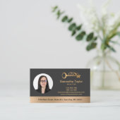 Real Anwesen Beruflich Foto und Logo hinzufügen Visitenkarte (Stehend Vorderseite)