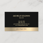 Real Anwesen Beruflich Modernes Monogram House Visitenkarte (Rückseite)