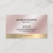 Real Anwesen Beruflich Modernes Script House Busin Visitenkarte (Rückseite)