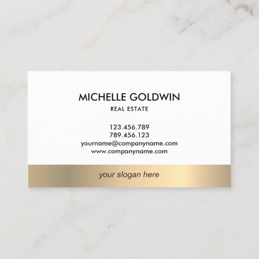 Real Anwesen Beruflich Modernes Script House Busin Visitenkarte (Rückseite)