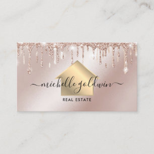 Real Anwesen Beruflich Modernes Script House Busin Visitenkarte