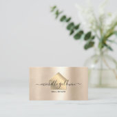 Real Anwesen Beruflich Modernes Script House Busin Visitenkarte (Stehend Vorderseite)