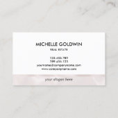 Real Anwesen Beruflich Modernes Script House Busin Visitenkarte (Rückseite)