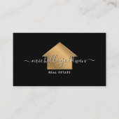 Real Anwesen Beruflich Modernes Script House Busin Visitenkarte (Vorderseite)