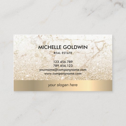 Real Anwesen Beruflich Modernes Script House Busin Visitenkarte (Rückseite)