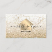 Real Anwesen Beruflich Modernes Script House Busin Visitenkarte (Vorderseite)