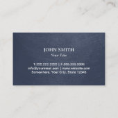 Real Anwesen Beruflich Navy Blue Realtor Visitenkarte (Rückseite)