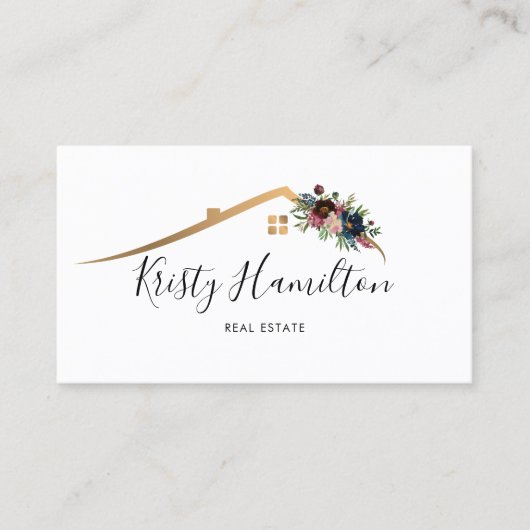 Real Anwesen berufliche Immobilie hinzufügen Foto Visitenkarte (Vorderseite)