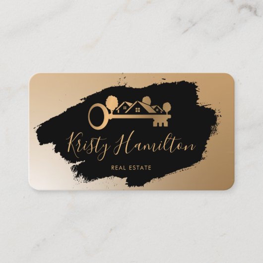 Real Anwesen berufliche Immobilie hinzufügen Foto Visitenkarte (Vorderseite)