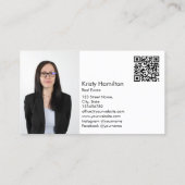 Real Anwesen berufliche Immobilie hinzufügen Foto Visitenkarte (Rückseite)