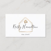 Real Anwesen berufliche Immobilie hinzufügen Foto Visitenkarte (Vorderseite)