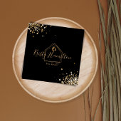 Real Anwesen berufliches Haus hinzufügen Quadratische Visitenkarte