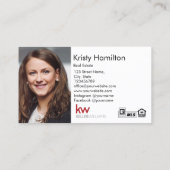 Real Anwesen berufliches Haus hinzufügen Visitenkarte (Rückseite)