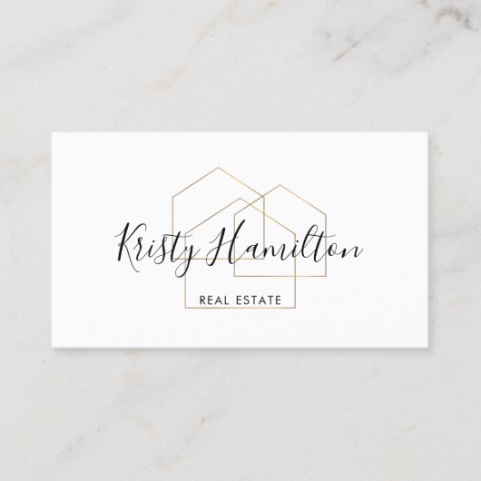 Real Anwesen berufliches Haus hinzufügen Visitenkarte (Vorderseite)