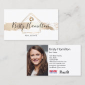 Real Anwesen berufliches Haus hinzufügen Visitenkarte (Vorne/Hinten)