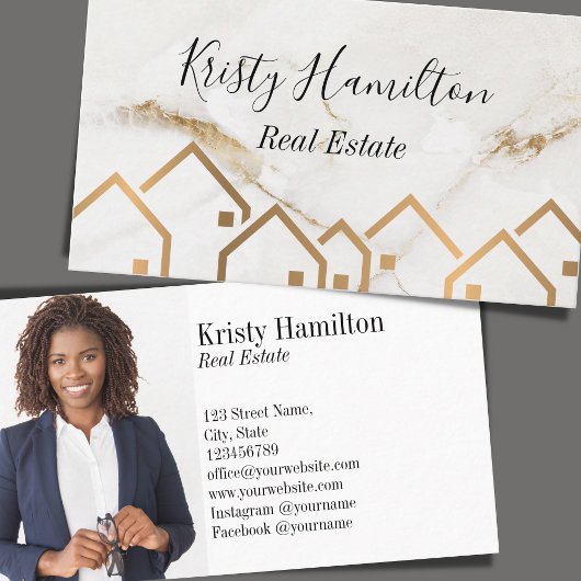 Real Anwesen berufliches Haus hinzufügen Visitenkarte