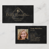 Real Anwesen berufliches Haus Immobilie Foto hinzu Visitenkarte (Vorne/Hinten)