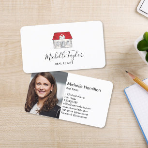 Real Anwesen berufliches Haus Immobilien Gold Foto Visitenkarte