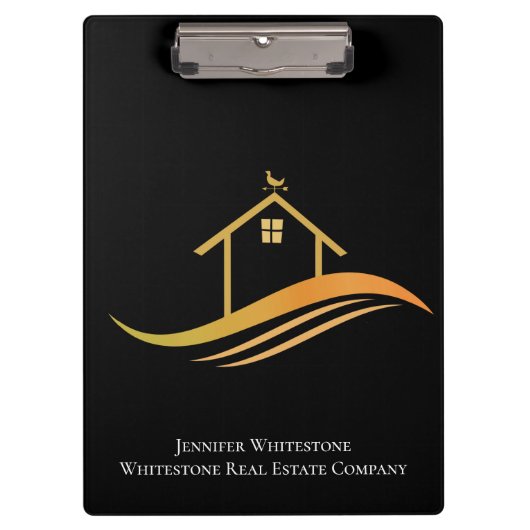 Real Anwesen Black Gold House Kundenfirma Klemmbrett (Vorderseite)