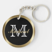 Real Anwesen - Black & Gold Schlüsselanhänger (Rückseite)