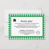 Real Anwesen Broker Agent Business Buffalo Karos  Dankeskarte (Vorderseite)