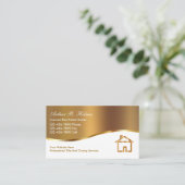 Real Anwesen Broker Business Cards Visitenkarte (Stehend Vorderseite)