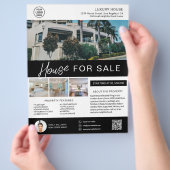 Real Anwesen Broker House für den Verkauf benutzer Flyer (Hand)