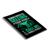 Real Anwesen Broker Immobilien Funny Real Anwesen Notizblock (Rechte Seite)