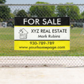 Real Anwesen Broker Logo-Marketing für den Verkauf Banner (Insitu)