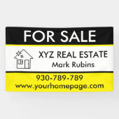 Real Anwesen Broker Logo-Marketing für den Verkauf Banner (Horizontal)