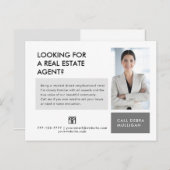 Real Anwesen Broker Moderne Minimalistische Postka Postkarte (Vorne/Hinten)