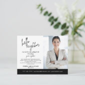 Real Anwesen Broker Moderne Postkarte (Stehend Vorderseite)