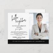 Real Anwesen Broker Moderne Postkarte (Vorne/Hinten)