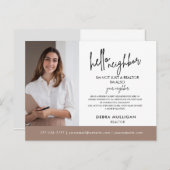 Real Anwesen Broker Moderne Postkarte (Vorne/Hinten)