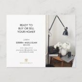 Real Anwesen Broker Moderne Postkarte - MARKTAKTUA (Rückseite)