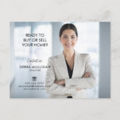 Real Anwesen Broker Moderne Postkarte - NUR VERKAU (Rückseite)