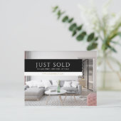 Real Anwesen Broker Moderne Postkarte - NUR VERKAU (Stehend Vorderseite)