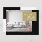 Real Anwesen Broker Moderne Postkarte - OFFENES HA (Vorne/Hinten)