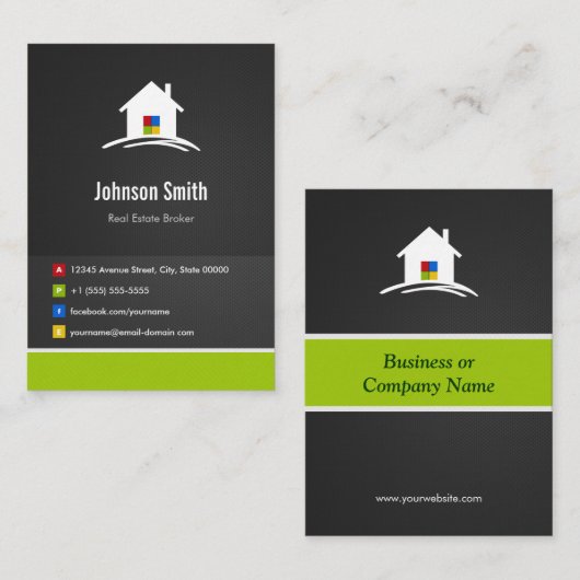 Real Anwesen Broker - Premium Creative Innovative Visitenkarte (Vorne/Hinten)