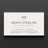 Real Anwesen Broker White Gold Luxus Visitenkarte